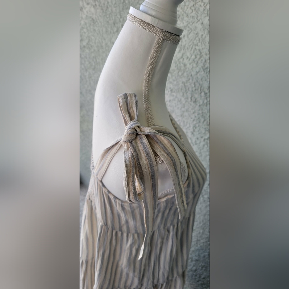 Rylee + Cru Cream Striped Maxi Dress - Picture 5 of 8